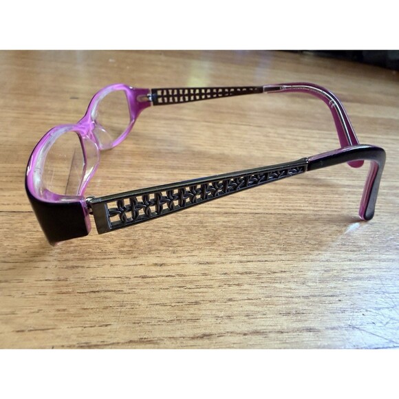 Kate Spade Georgette ESA 135 Eyeglasses Frames Black Pink Lattice Quietly Luxury main image 5